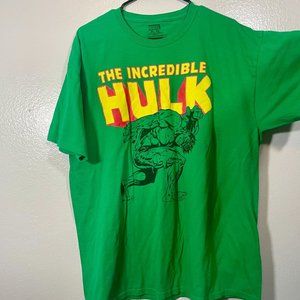 Marvel Official Hulk Shirt - The Incredible Hulk - Green, XL